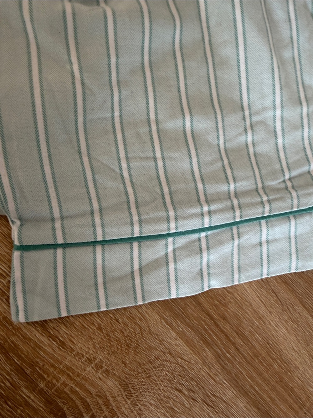 Macy's Women's Light Blue and White Striped Pajama Pants - Picture 5 of 6
